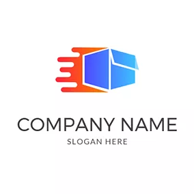 Logo 3D 3D Box Speed Courier logo design