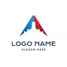Travel & Hotel Logo Abstract Airplane and Travel Agency logo design
